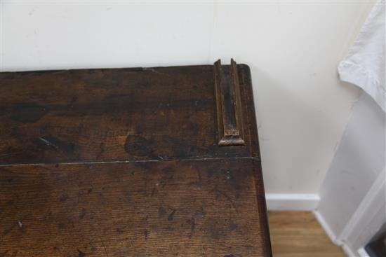 An 18th century oak dresser, W.5ft 1in. H.6ft 5in.